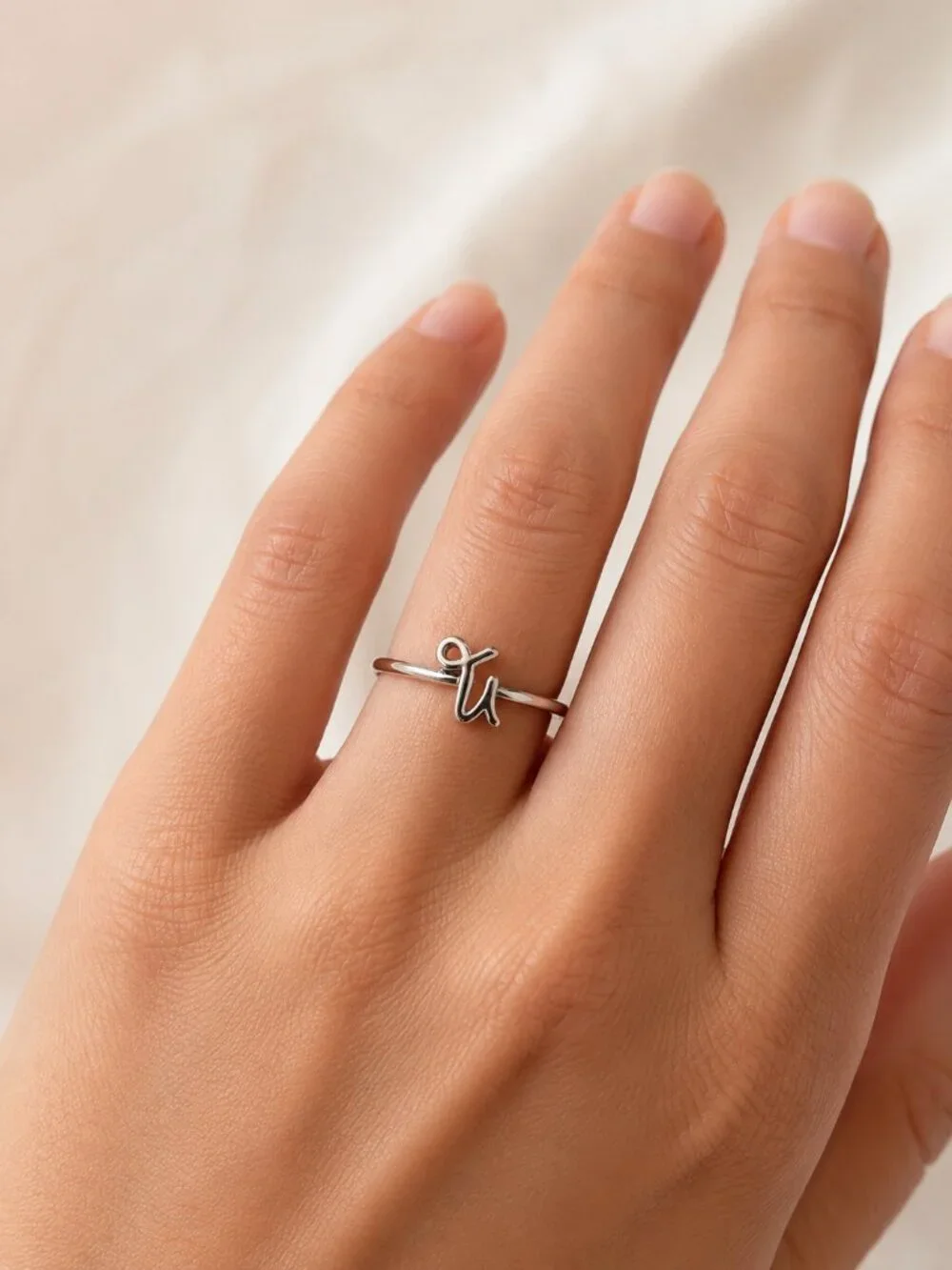 Earthbound Capricorn Zodiac Silver Tone Brass Adjustable Ring NWT